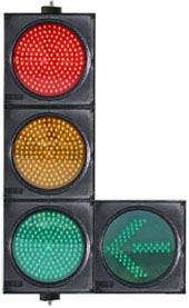 LEd traffic lights RYG+arrow